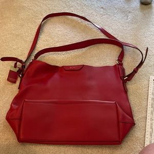 Red Ralph Lauren handbag